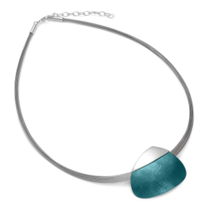 Ogrlica srebro i titanij