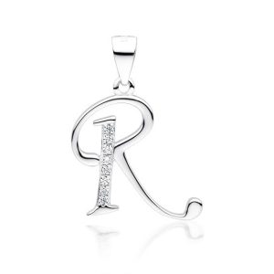 Srebrni privjesak slovo R