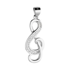 Srebrni privjesak violinski ključ