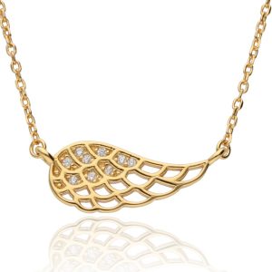 Srebrna ogrlica krilo