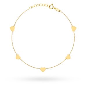 Zlatna narukvica srce