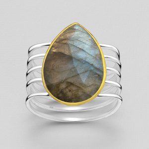 Srebrni prsten labradorit