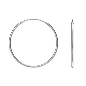 Srebrne naušnice ringovi 40mm