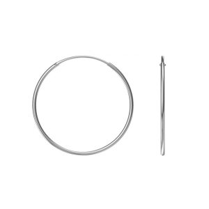 Srebrne naušnice ringovi 30mm