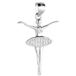 Srebrni privjesak balerina
