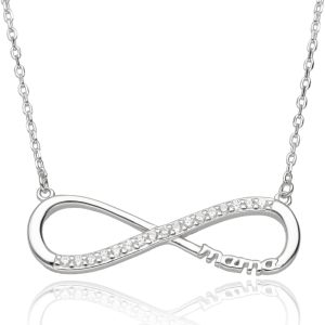 Srebrna ogrlica infinity