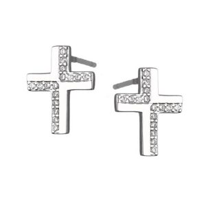 Srebrne naušnice križići