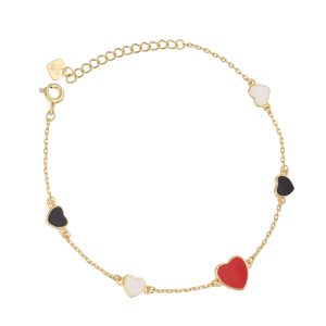 Srebrna narukvica srca