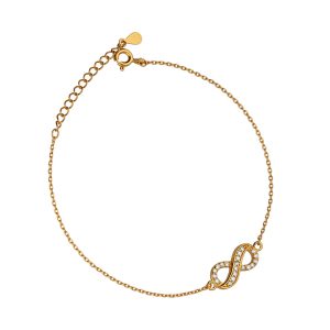 Srebrna narukvica infinity