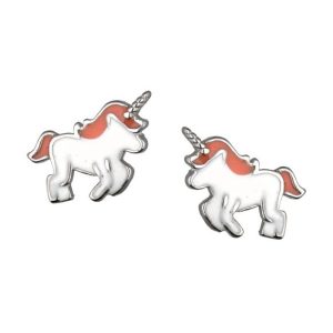 Srebrne naušnice jednorog