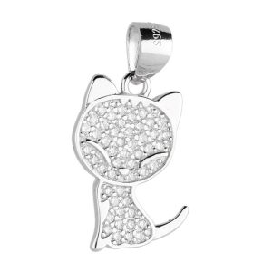 Srebrni privjesak mačka