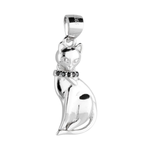 Srebrni privjesak mačka