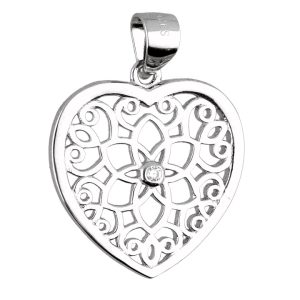 Srebrni privjesak srce