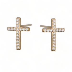 Srebrne naušnice križ