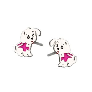 Srebrne naušnice psići