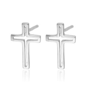 Srebrne naušnice križići