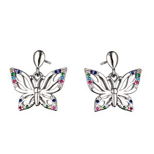 Srebrne naušnice leptiri