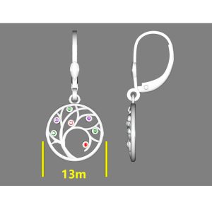 Srebrne naušnice drvo života