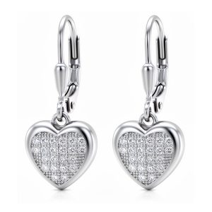 Srebrne naušnice srca
