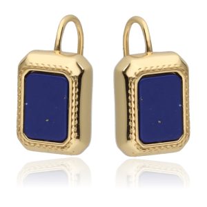 Srebrne naušnice lapis lazuli