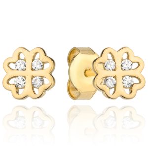 Zlatne naušnice djetelina