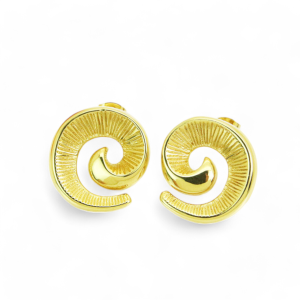 Naušnice od pozlaćenog čelika