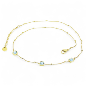 Ogrlica od pozlaćenog čelika