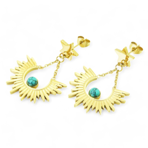 Naušnice od pozlaćenog čelika