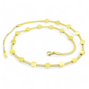 Ogrlica od pozlaćenog čelika