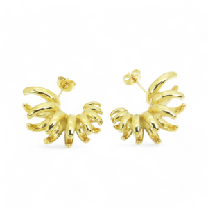 Naušnice od pozlaćenog čelika