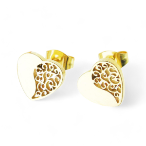 Naušnice od pozlaćenog čelika