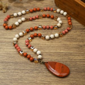 Ogrlica crveni jaspis