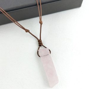 Ogrlica rozi kvarc