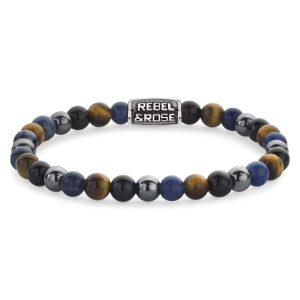 Rebel & Rose narukvica Blue Rain Vintage 6mm