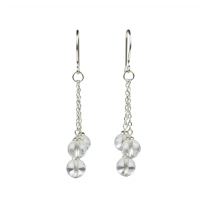 Srebrne naušnice gorski kristal