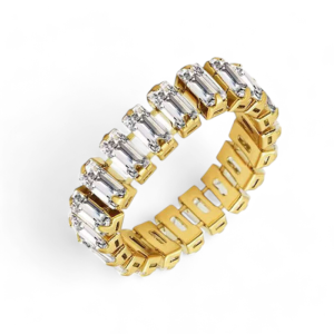 Prsten od pozlaćenog čelika