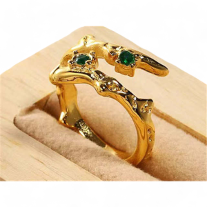 Prsten od pozlaćenog čelika