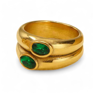 Prsten od pozlaćenog čelika