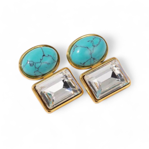 Naušnice od pozlaćenog čelika