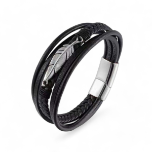 Kožna narukvica s čelikom