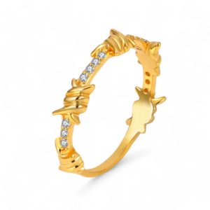 Prsten od pozlaćenog čelika