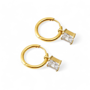 Naušnice od pozlaćenog čelika