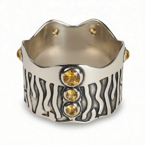 Srebrni prsten citrin