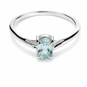 Srebrni prsten Aria – Plavi Topaz
