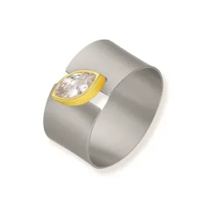 Prsten od srebra i titanija