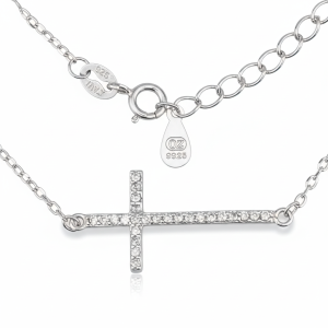 Srebrna ogrlica križ