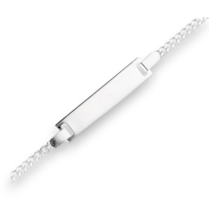 Srebrna narukvica s pločicom