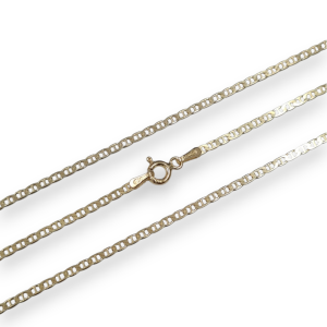 Srebrni lančić s pozlatom 45cm