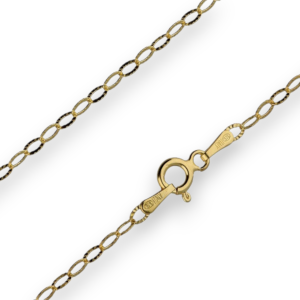 Srebrni lančić s pozlatom 50cm