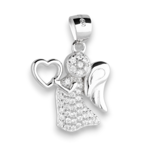 Srebrni privjesak anđeo